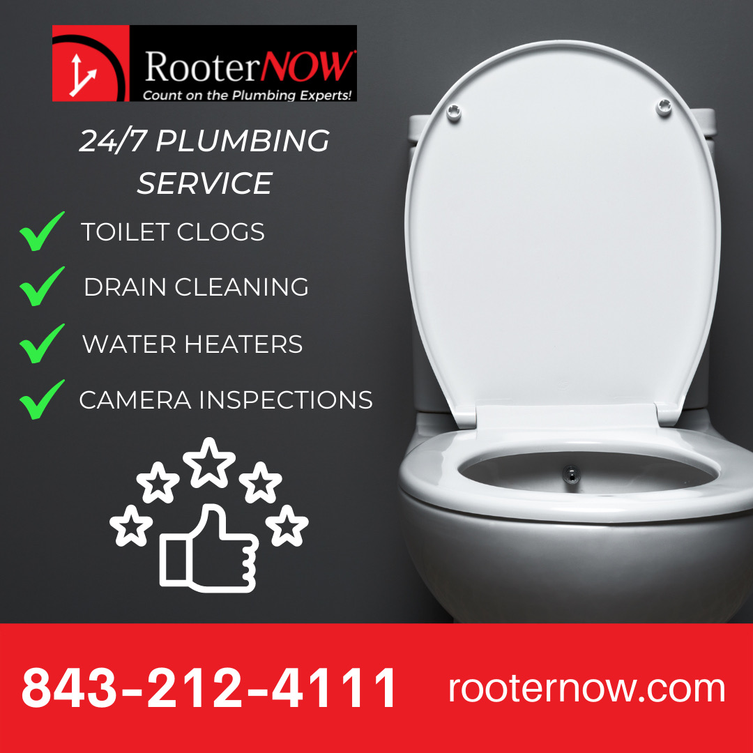 24/7 plumbing service, Rooter Now, Charleston, South Carolina